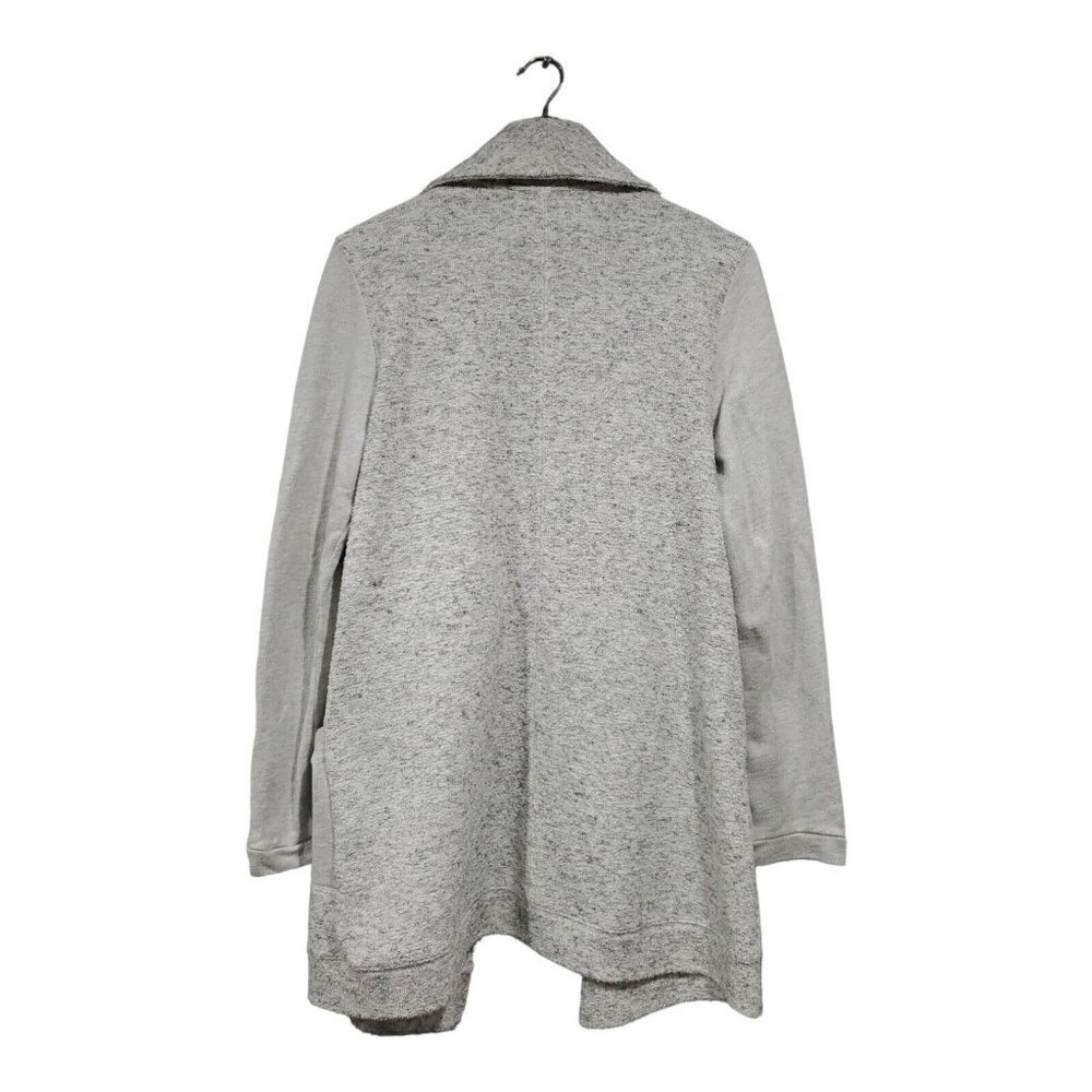 Anthropologie Monday Tuesday W T F S S Gray Open-front Cardigan Sweater … - Picture 2 of 13